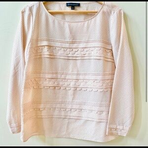 Banana Republic Polka Blouse Pink Size Small